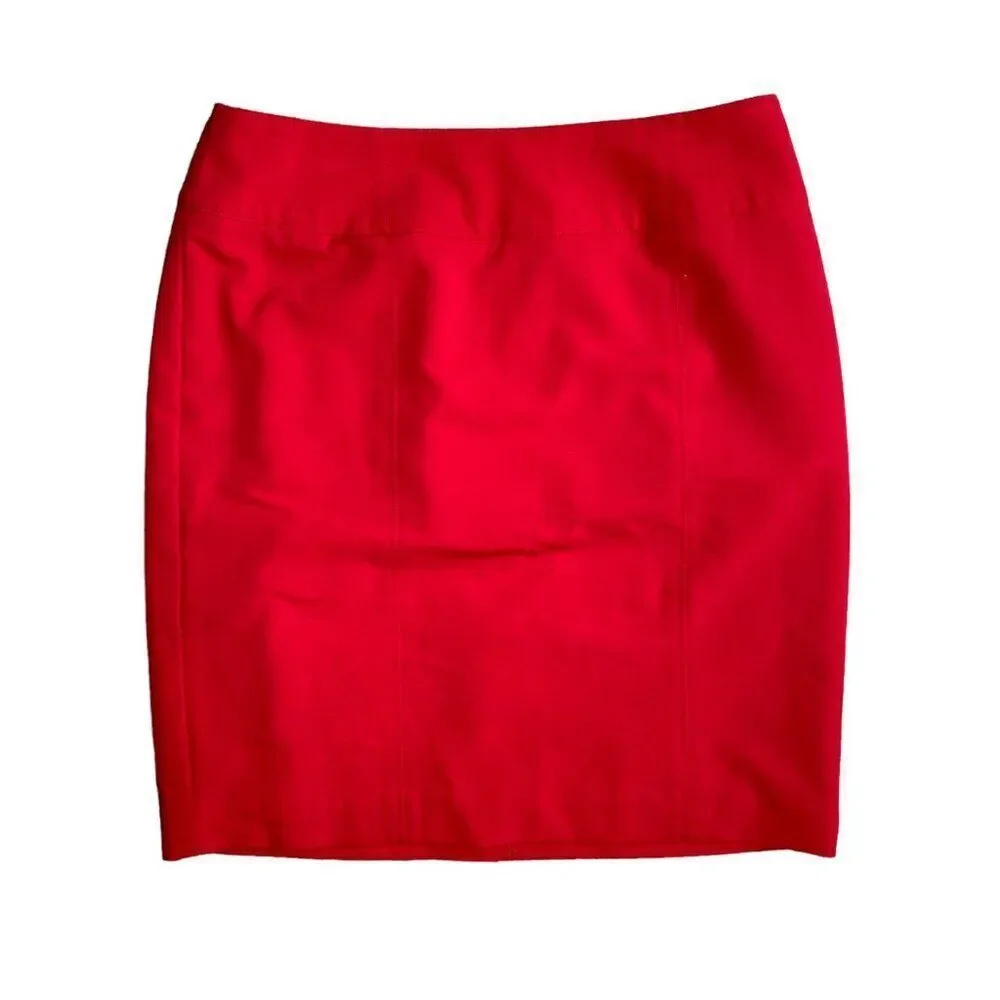 Worthington Red Pencil Skirt Size 12